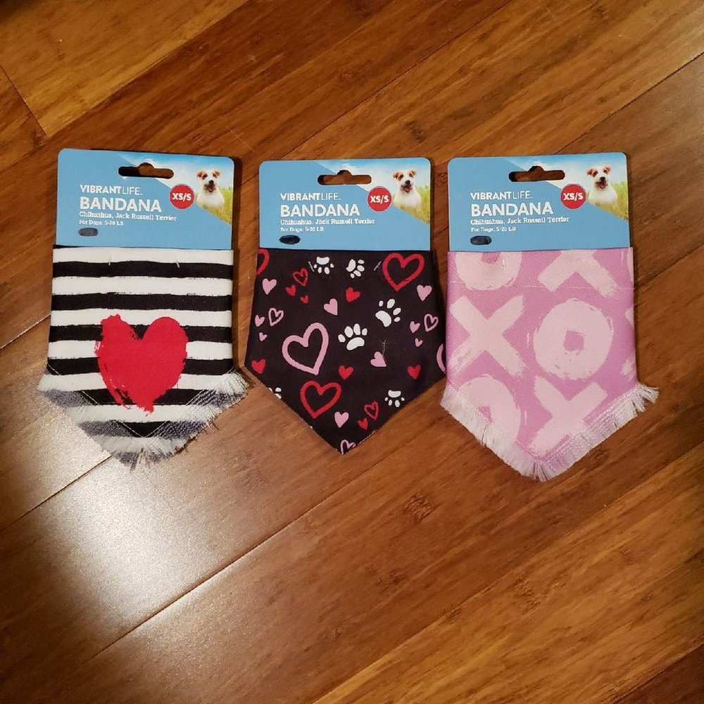 Love of Pets - 3 piece bandana set (XS/S)